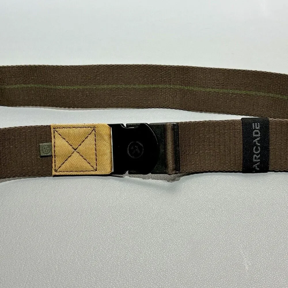 Arcade Adventure Belt Repreve Web Stretch Brown Standard Length 24”-38” 1.5”